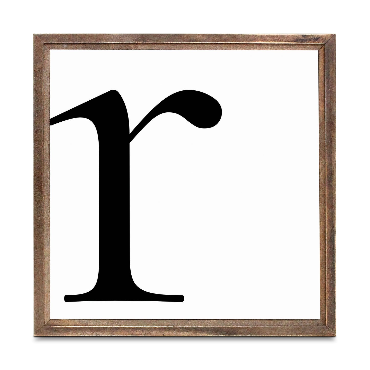 Minimalist Monogram R | Wood Sign | Eaches | Min 1