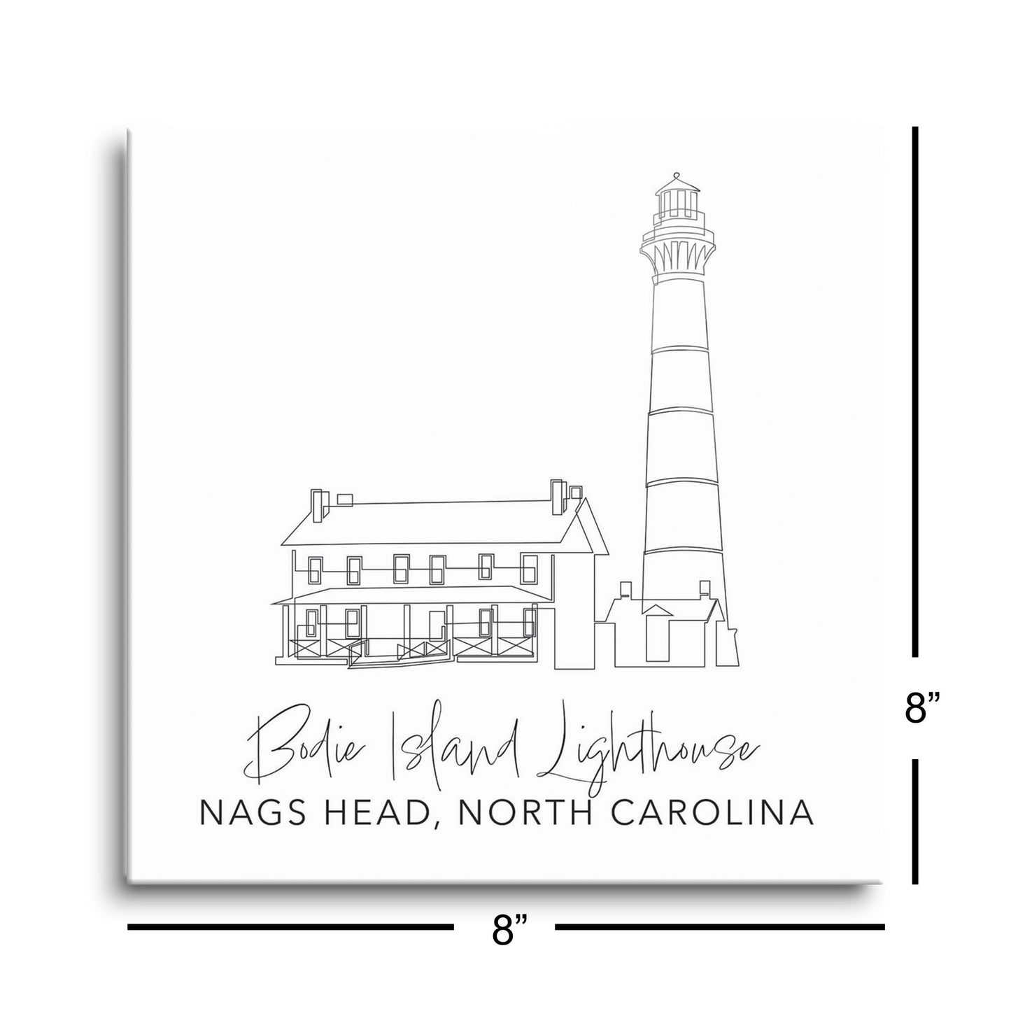 Bodie Island Lighthouse | Hi-Def Glass Art | Eaches | Min 2