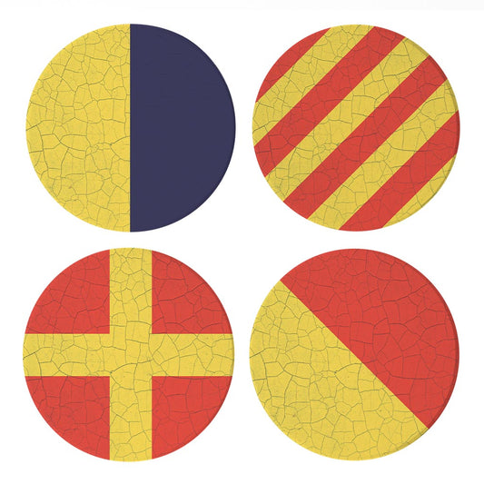 Nautical Flags | Absorbent Coasters | Set of 4 | Min 2