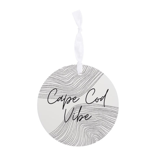 Minimalistic B&W Cape Cod Vibe | Wood Ornament | Eaches | Min 6