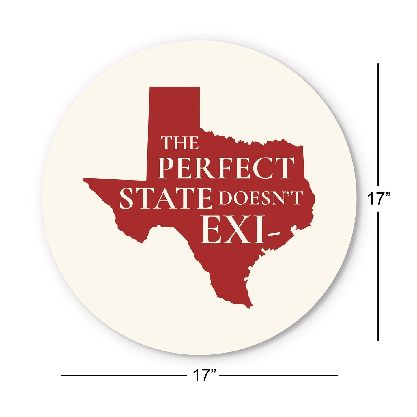 Modern Minimalist Texas Colors Perfect State | Wood Sign | Eaches | Min 1