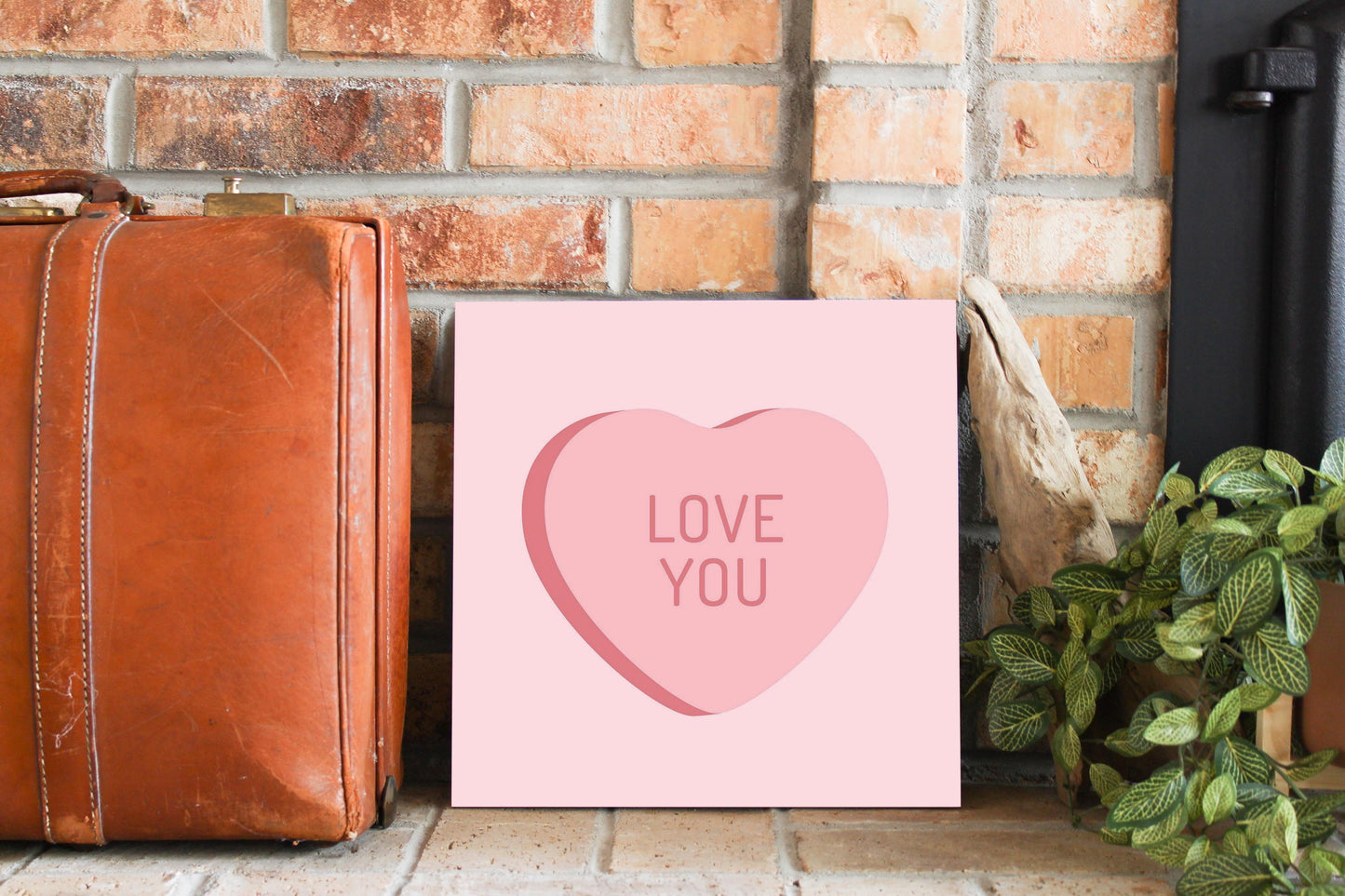 Message Hearts Love You | Wood Sign | Eaches | Min 2