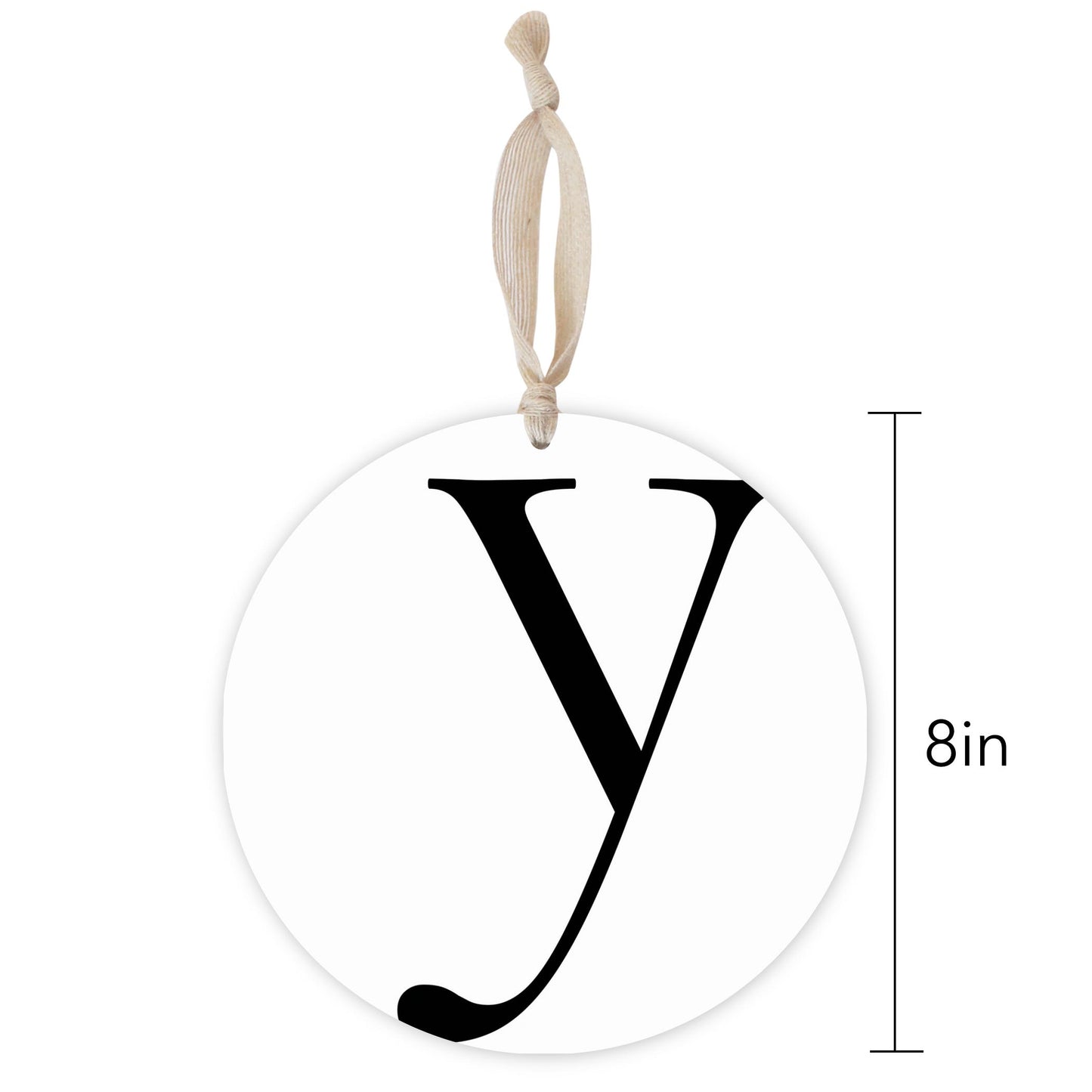 Minimalist Monogram Y | Wood Ornament | Eaches | Min 1