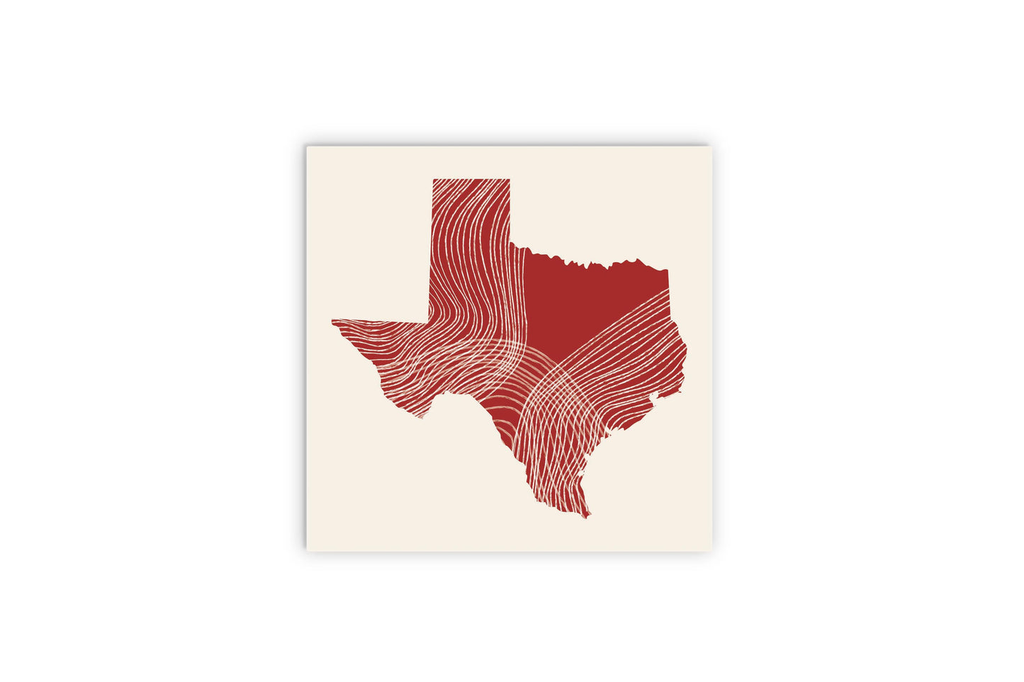 Modern Minimalist Texas Fluid Line State Shape | Wood Sign | Eaches | Min 2