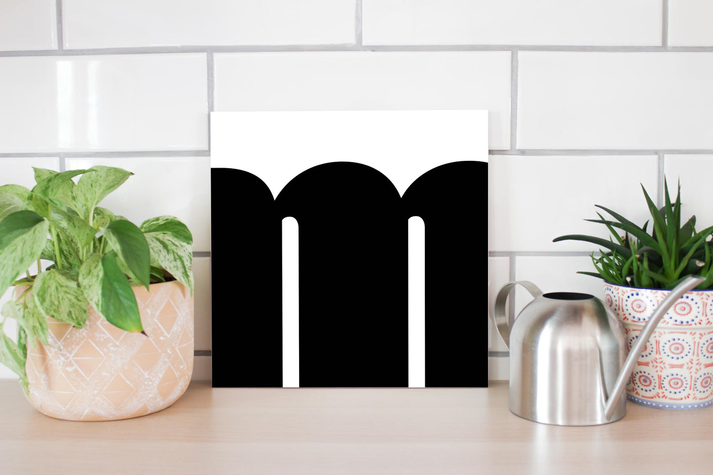 Fun Chunky Monogram M | Wood Sign | Eaches | Min 2