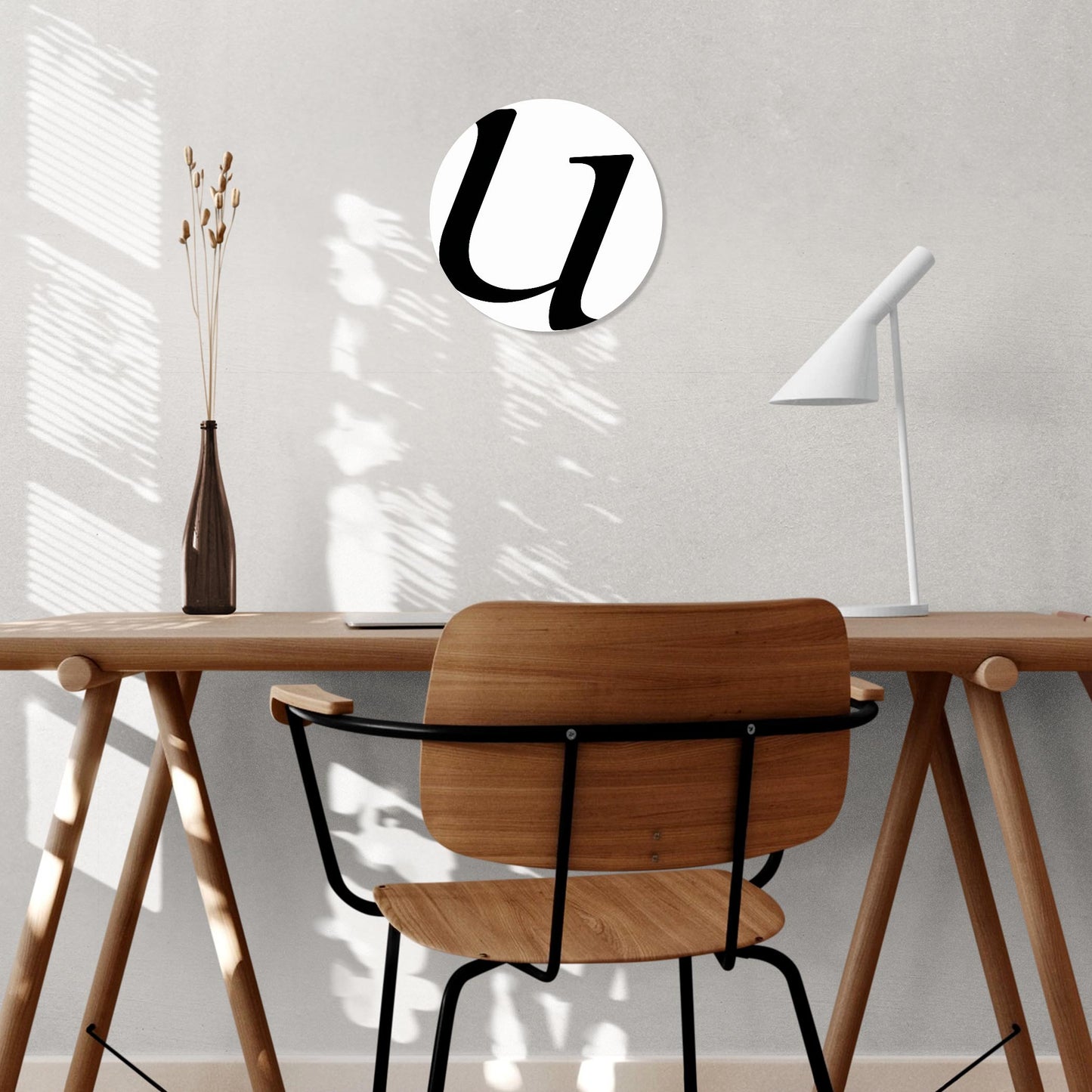 Minimalist Monogram U | Wood Sign | Eaches | Min 1