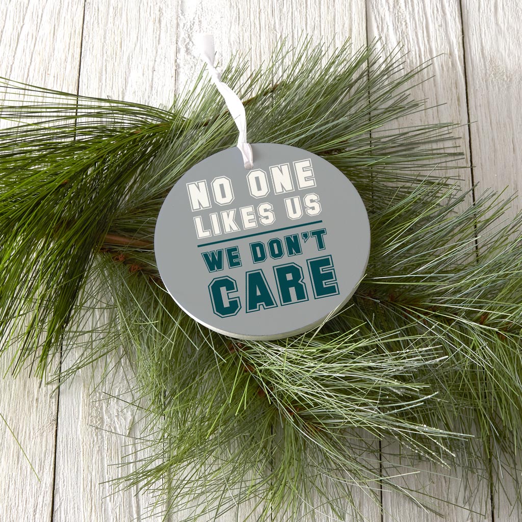 Modern Minimalist Pennsylvania We Dont Care | Wood Ornament | Eaches | Min 6