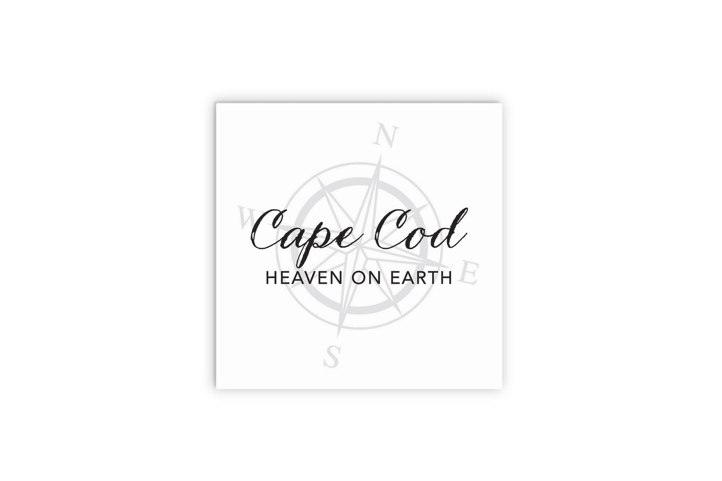 Minimalistic B&W Cape Cod Heaven On Earth | Wood Sign | Eaches | Min 2
