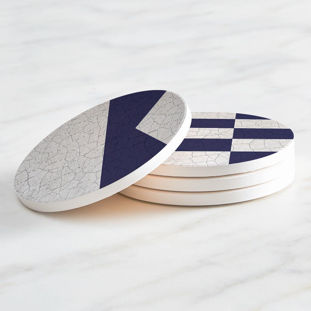 Nautical Flags | Absorbent Coasters | Set of 4 | Min 2