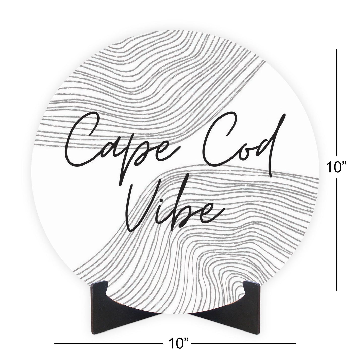 Minimalistic B&W Cape Cod Vibe | Wood Sign | Eaches | Min 1