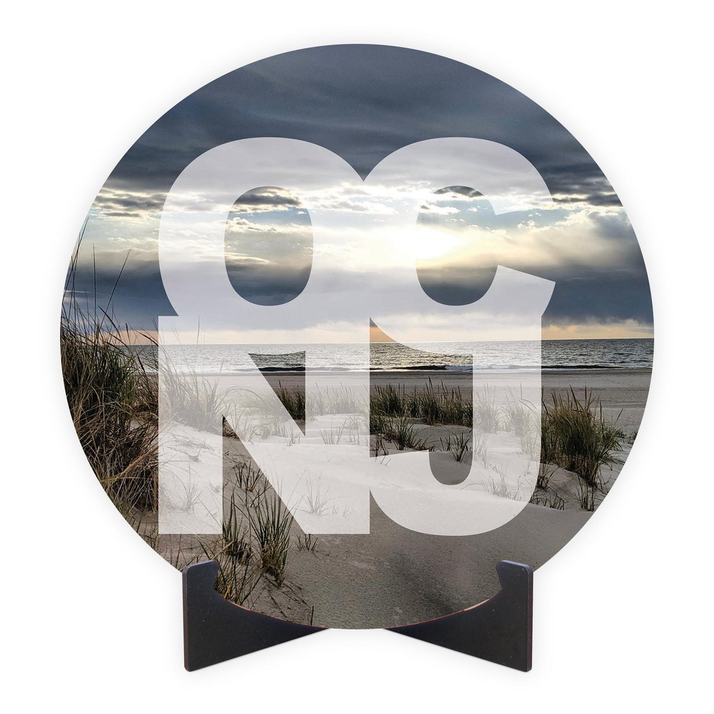 OCNJ Photo With Text | Wood Sign | Eaches | Min 1