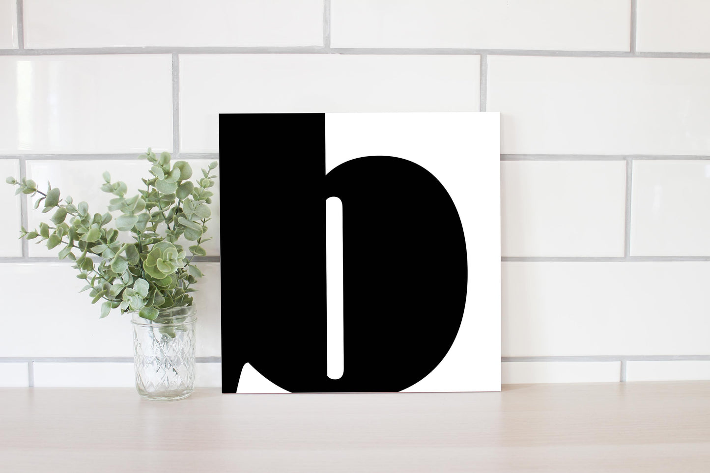 Fun Chunky Monogram B | Wood Sign | Eaches | Min 2