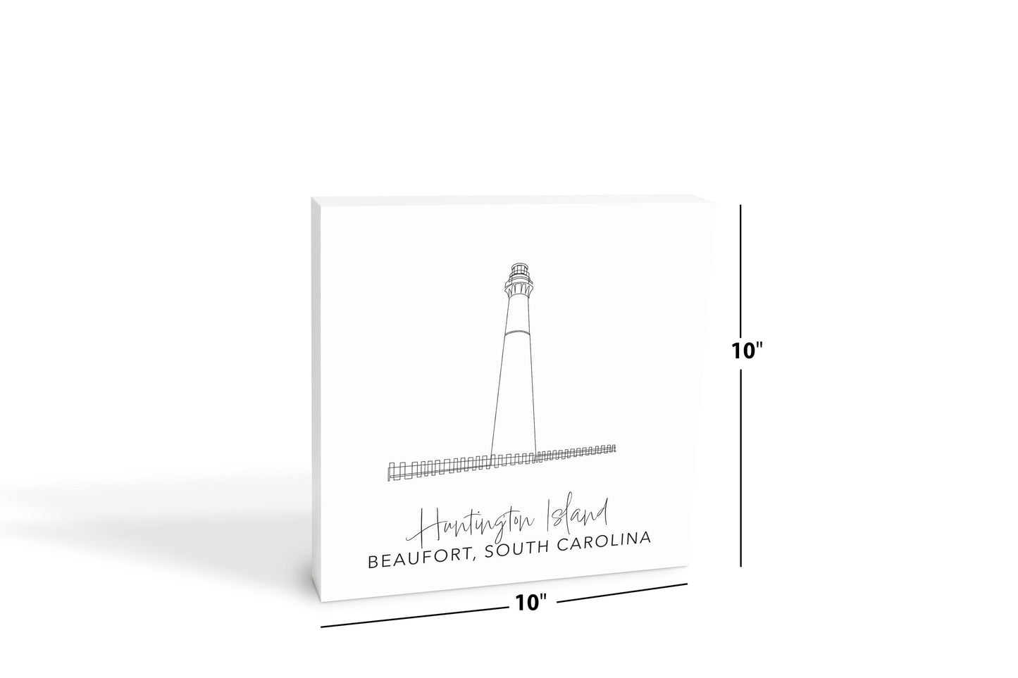 Huntington Island Lighthouse | Wood Block | Eaches | Min 2