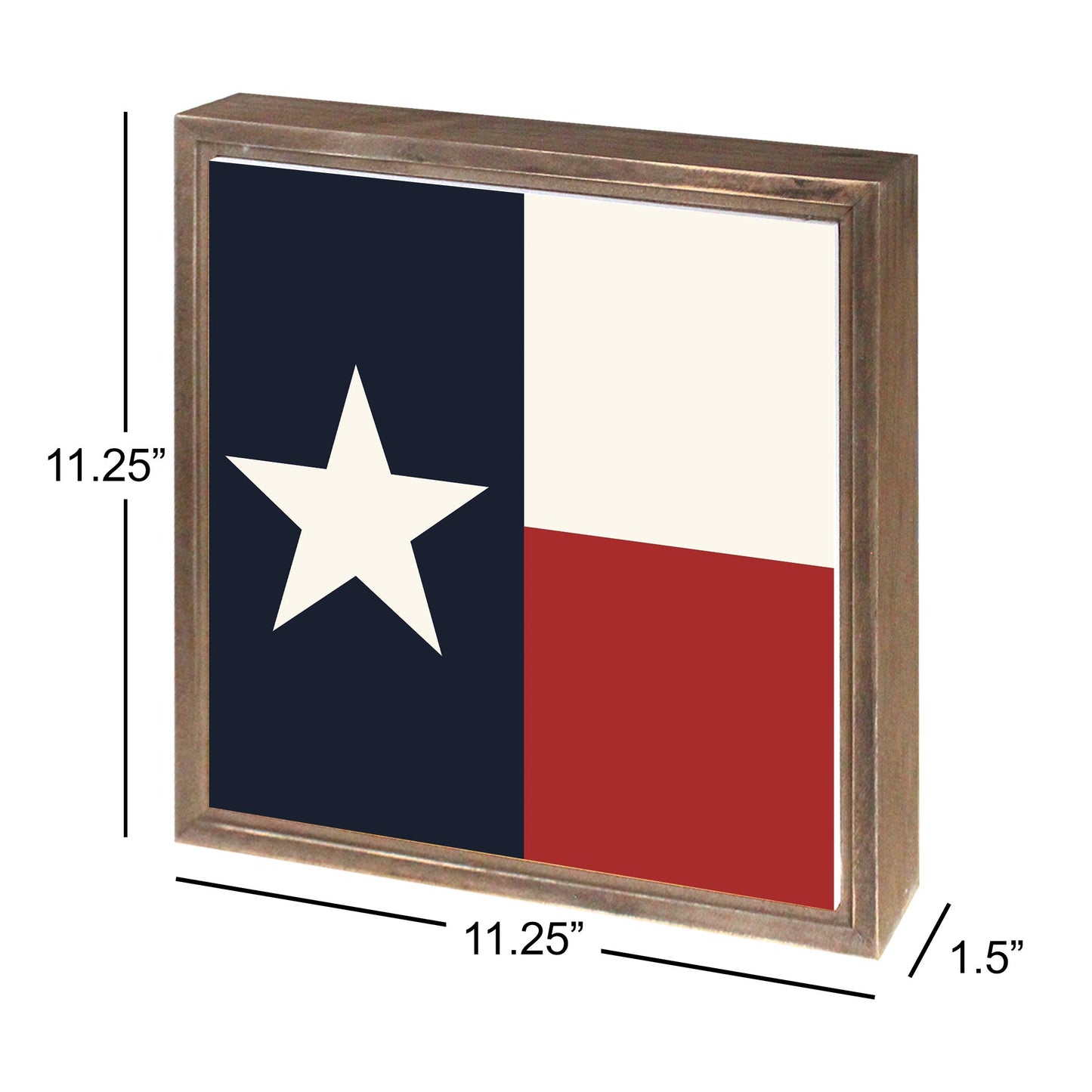 Modern Minimalist Texas Colors Flag | Wood Sign | Eaches | Min 1