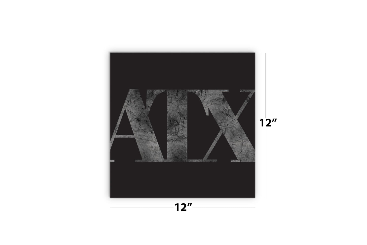 Minimalistic B&W Texas Austin Black Initials | Wood Sign | Eaches | Min 2