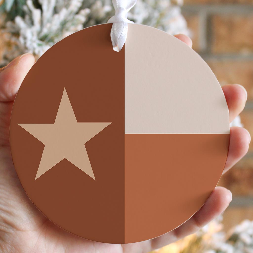 Modern Minimalist Texas State Flag| Wood Ornament | Eaches | Min 6