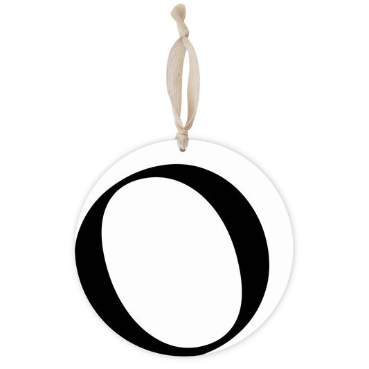 Minimalist Monogram O| Wood Ornament | Eaches | Min 1