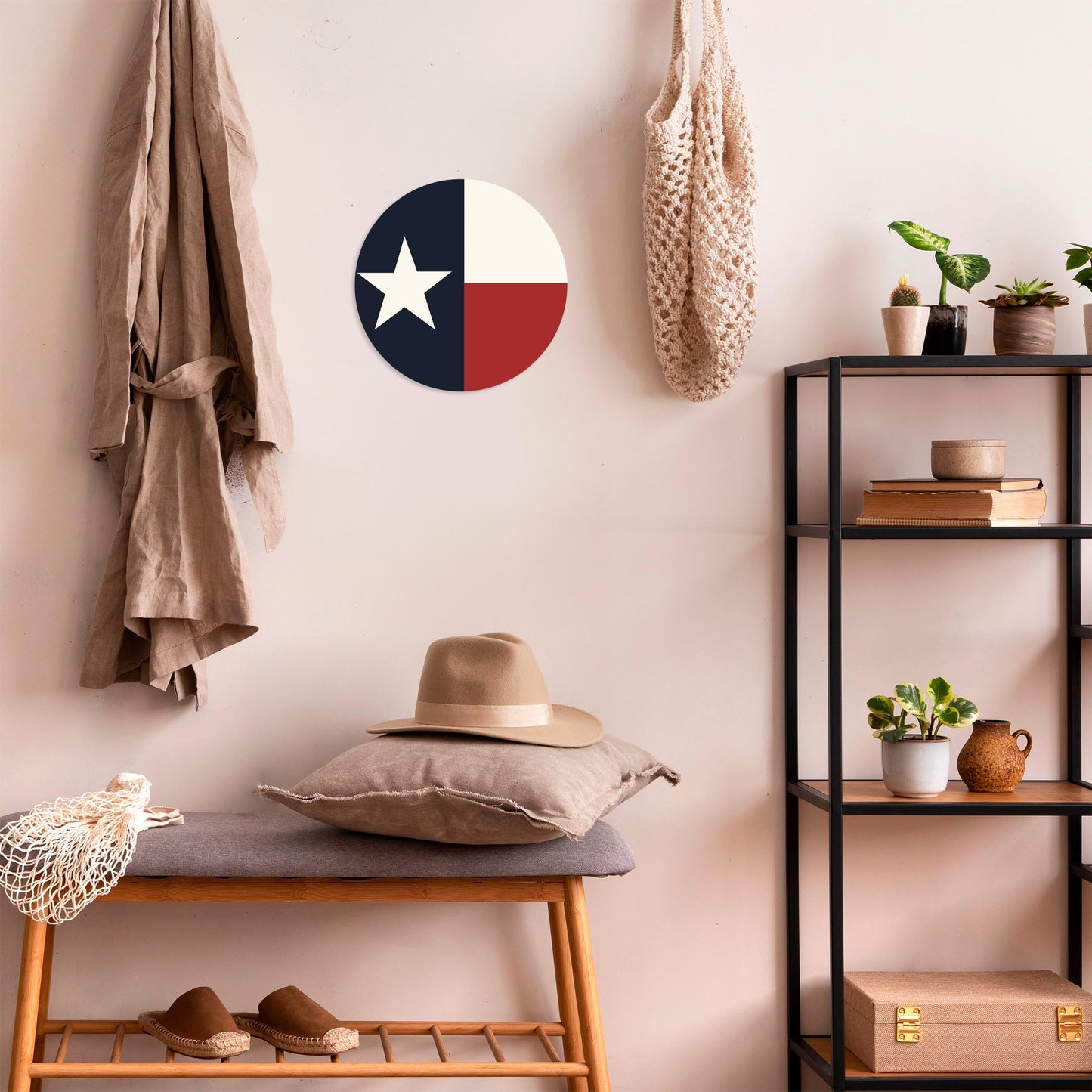 Modern Minimalist Texas Colors Flag | Wood Sign | Eaches | Min 1