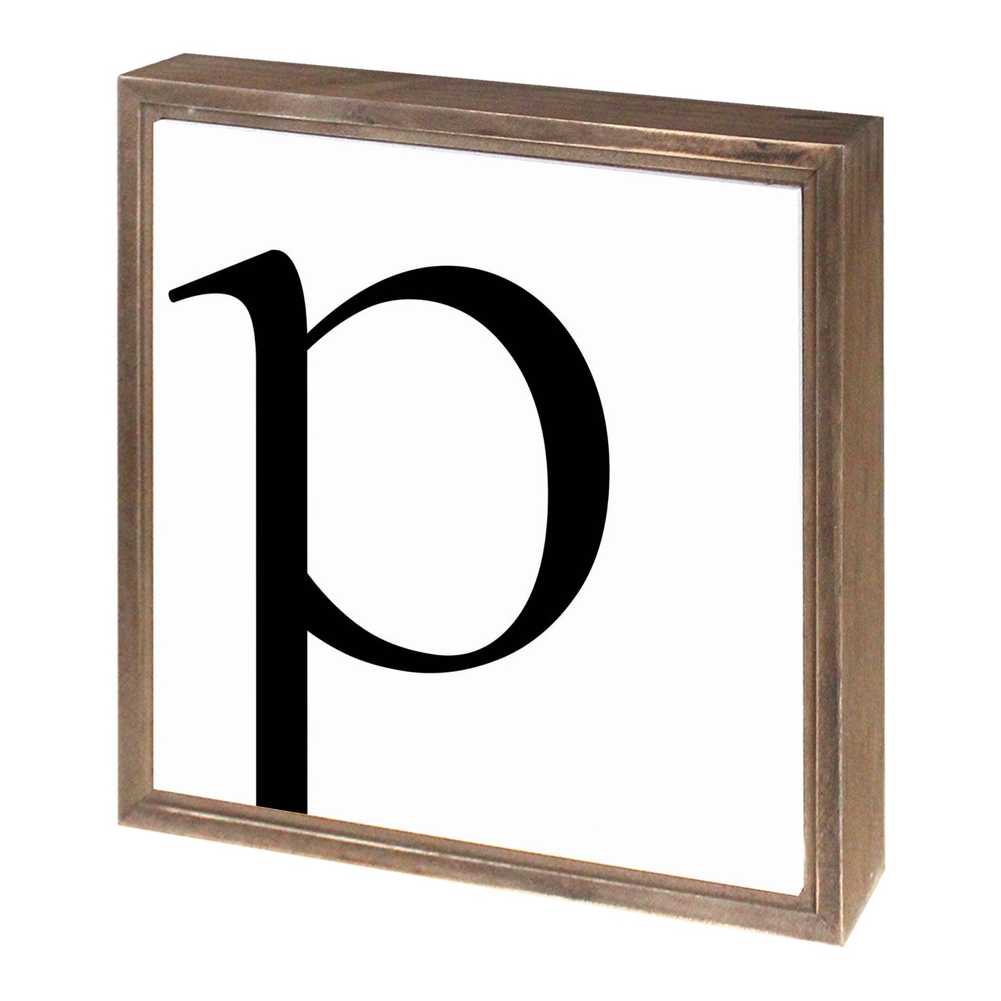 Minimalist Monogram P | Wood Sign | Eaches | Min 1