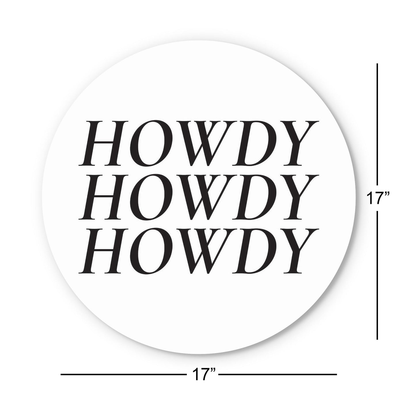 Minimalistic B&W Texas Howdy | Wood Sign | Eaches | Min 1