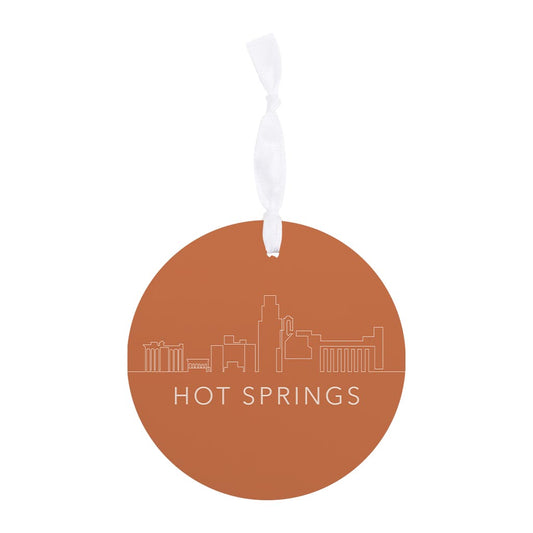 Modern Minimalist Arkansas Hot Springs| Wood Ornament | Eaches | Min 6