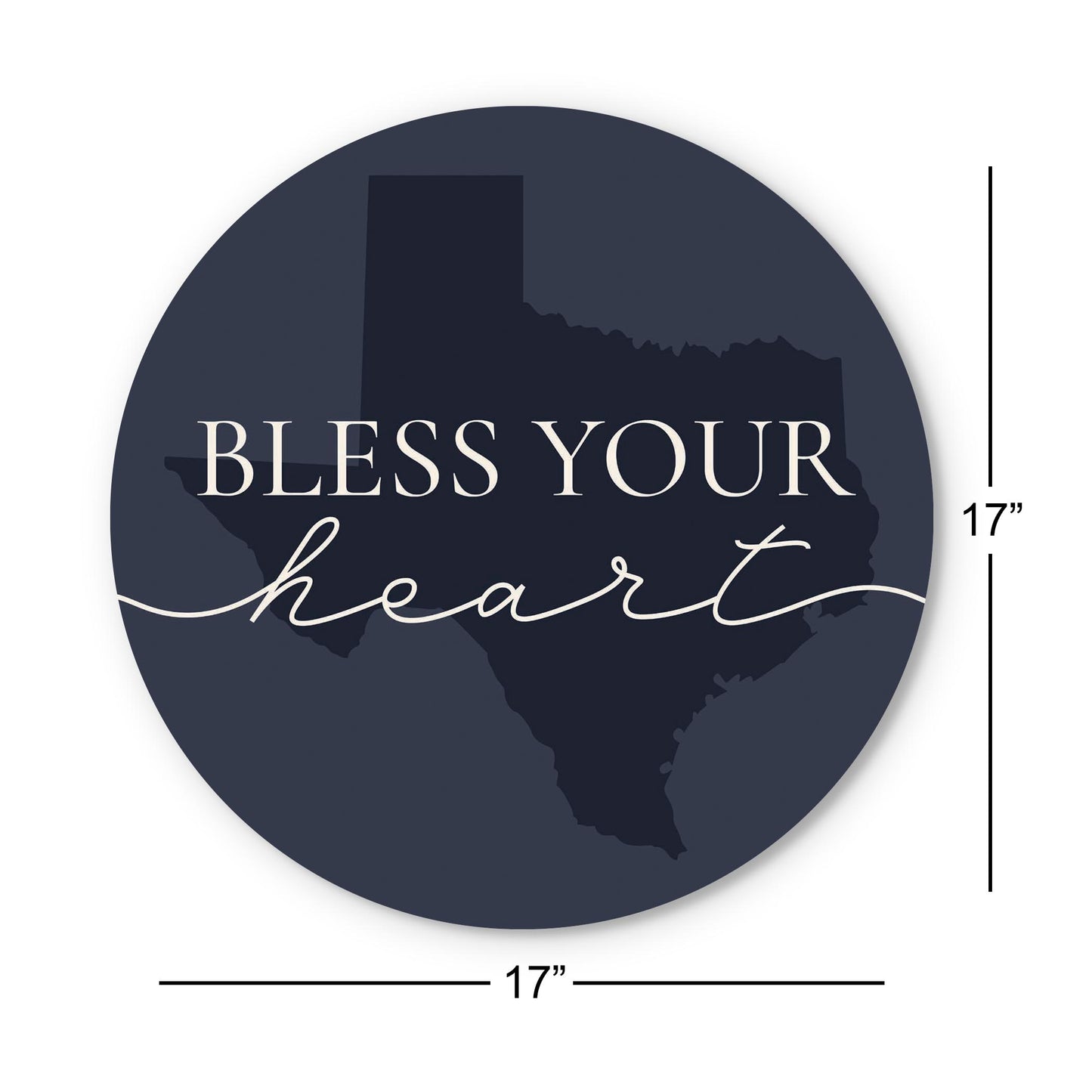 Modern Minimalist Texas Bless Your Heart | Wood Sign | Eaches | Min 1