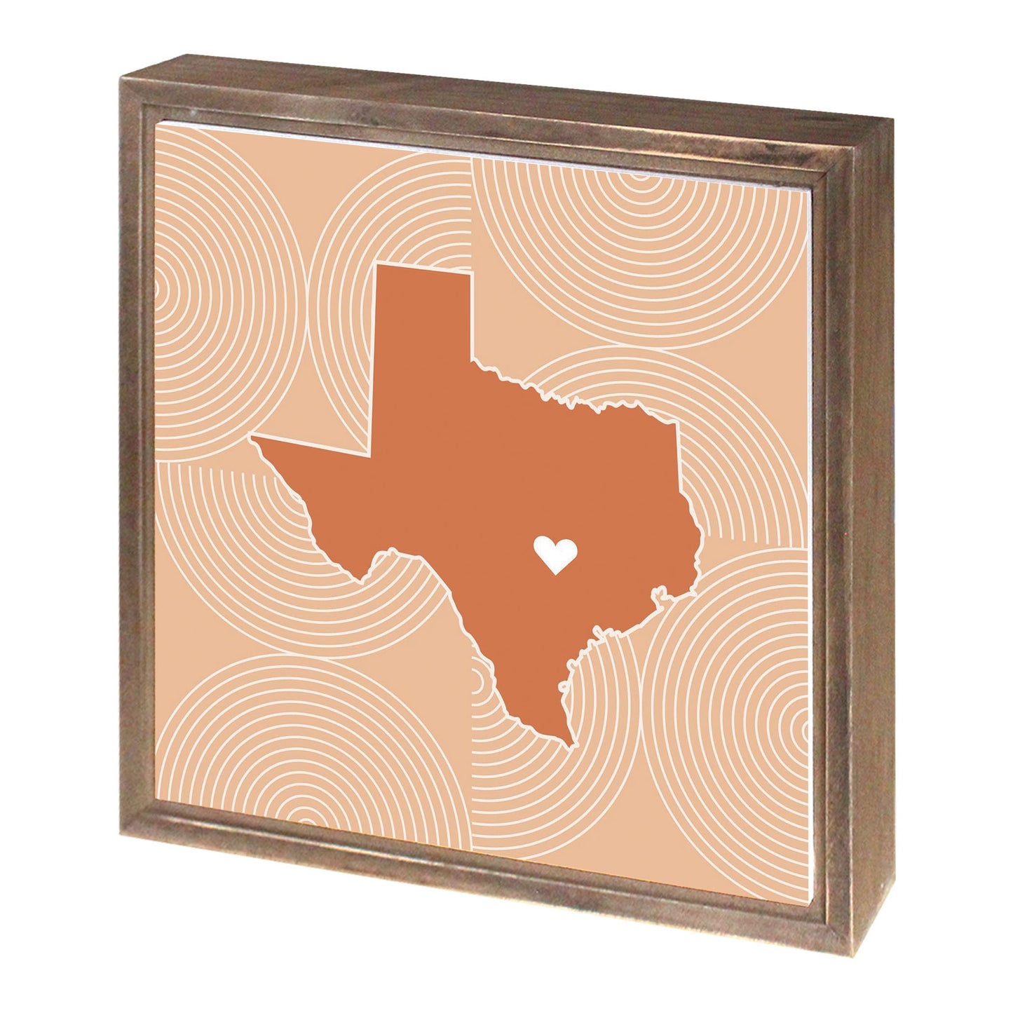 Modern Minimalist Texas Austin Heart | Wood Sign | Eaches | Min 1