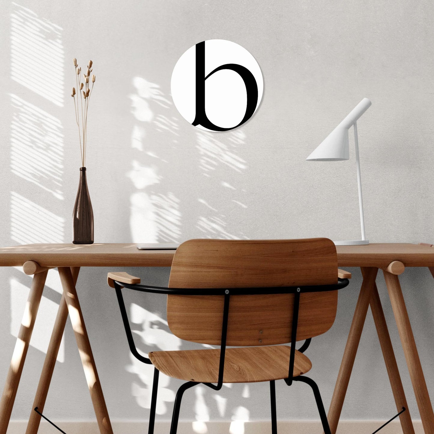 Minimalist Monogram B | Wood Sign | Eaches | Min 1