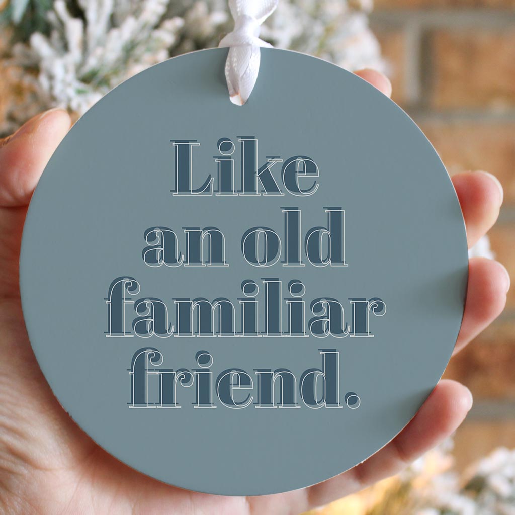 Modern Minimalist Arkansas Familiar Friend | Wood Ornament | Eaches | Min 6