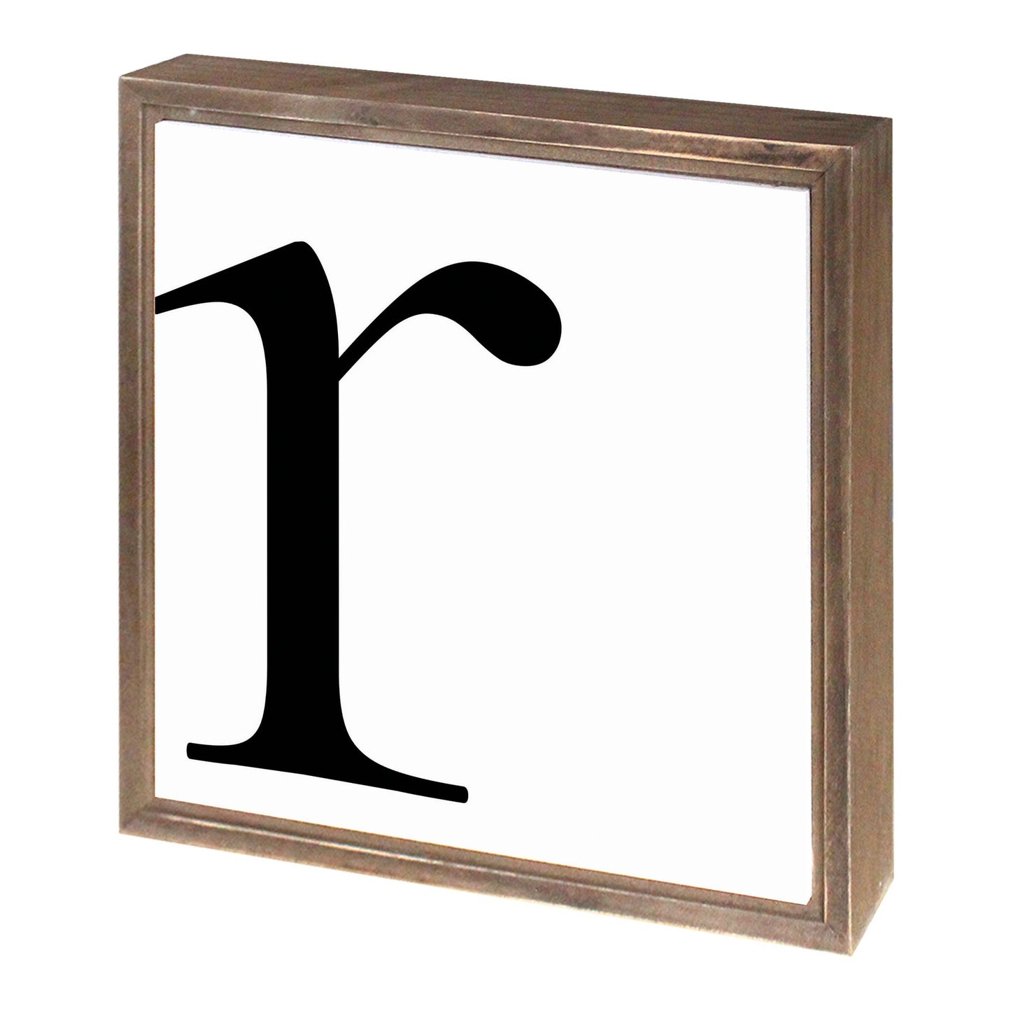 Minimalist Monogram R | Wood Sign | Eaches | Min 1