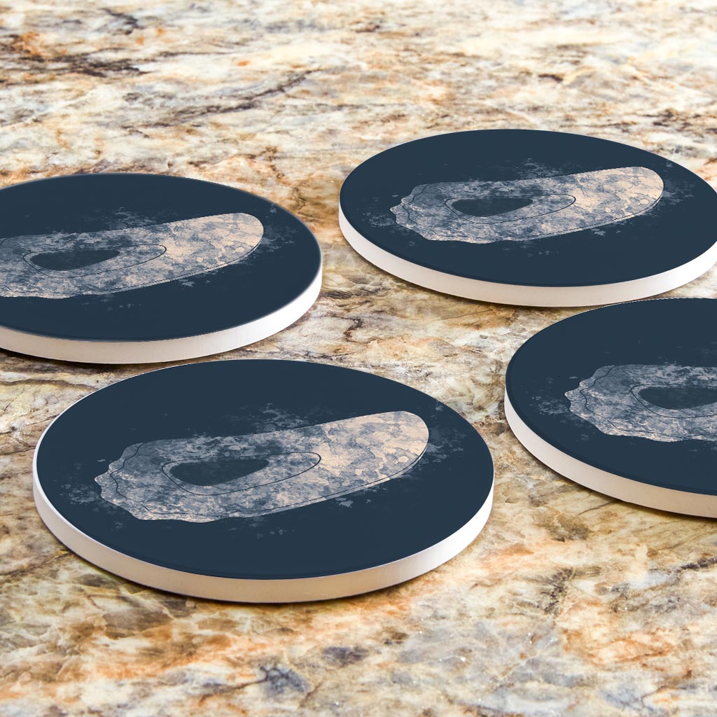 Louisiana Colorful Water Color Oyster | Absorbent Coasters | Set of 4 | Min 2