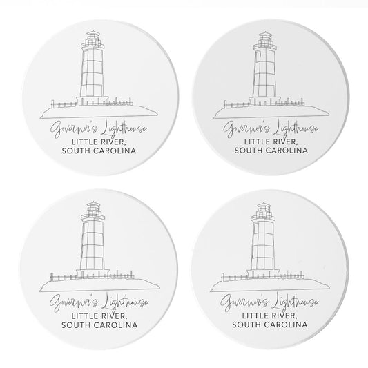 Governors Lighthouse| Absorbent Coasters | Set of 4 | Min 2