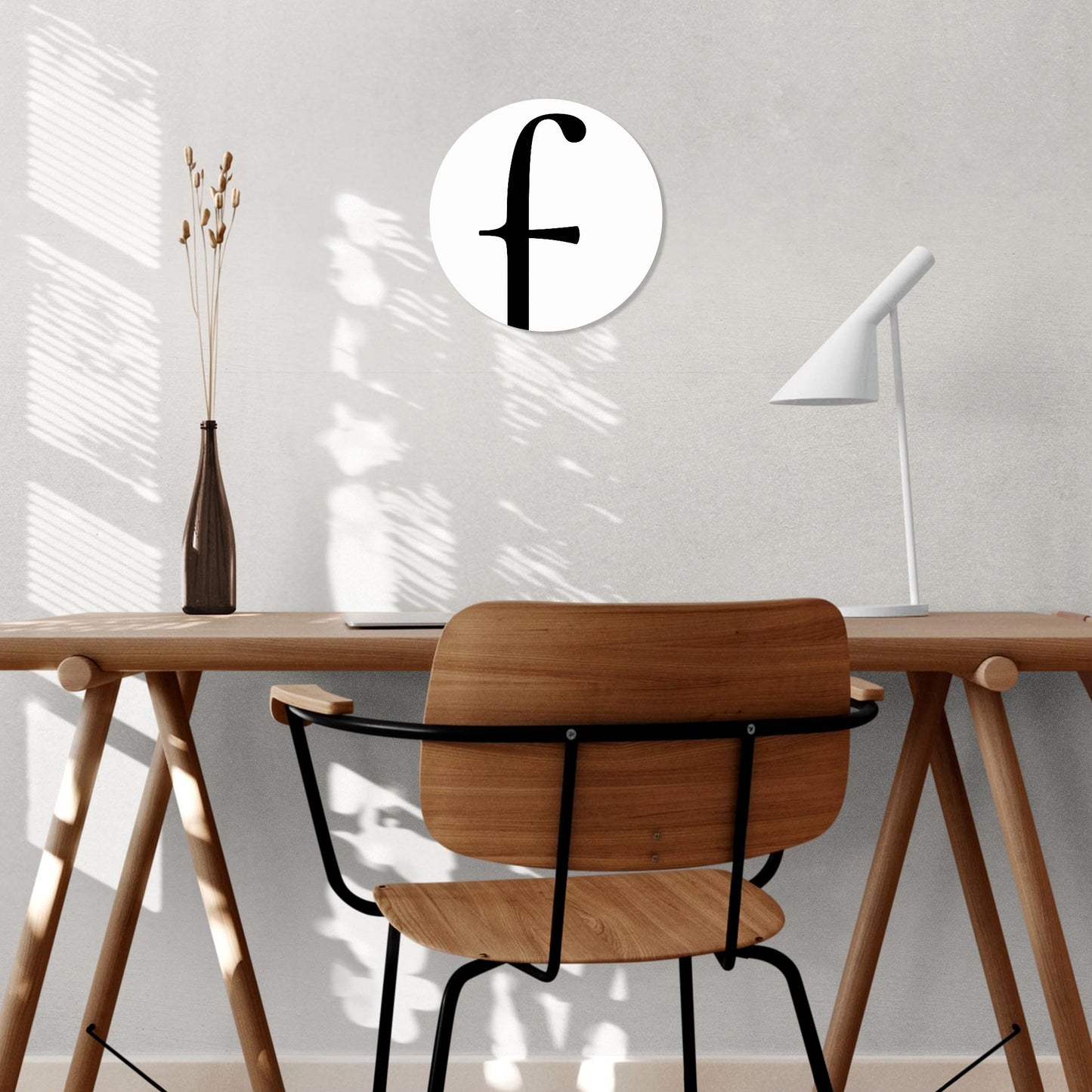 Minimalist Monogram F | Wood Sign | Eaches | Min 1