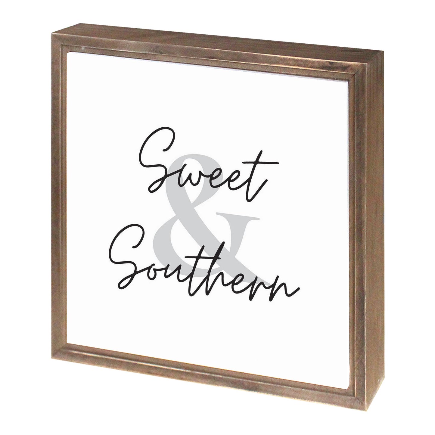 Minimalistic B&W Texas Sweet Southern | Wood Sign | Eaches | Min 1