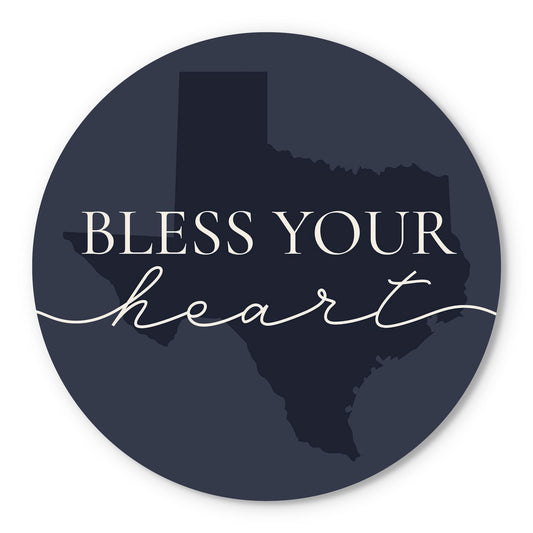 Modern Minimalist Texas Bless Your Heart | Wood Sign | Eaches | Min 1