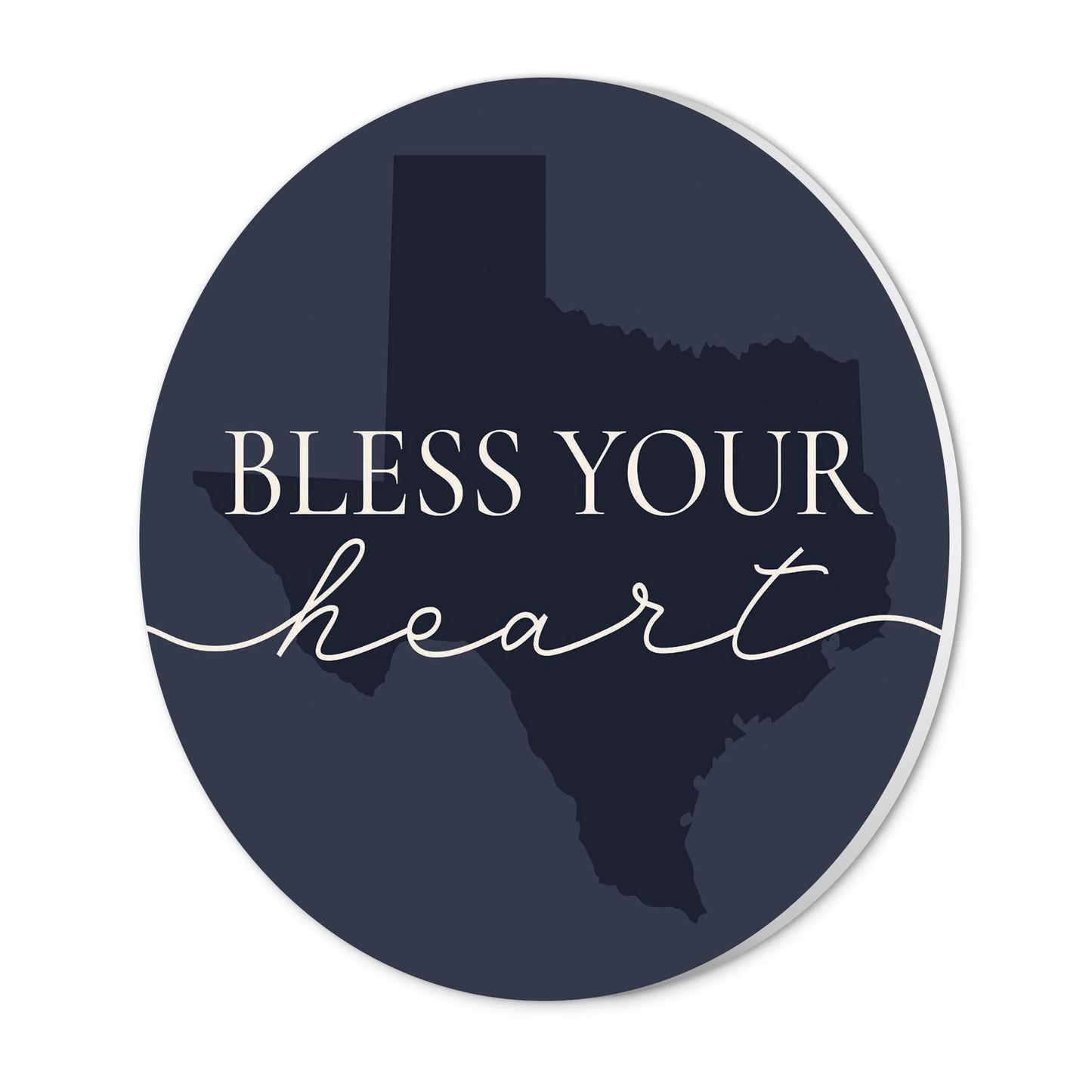 Modern Minimalist Texas Bless Your Heart | Wood Sign | Eaches | Min 1