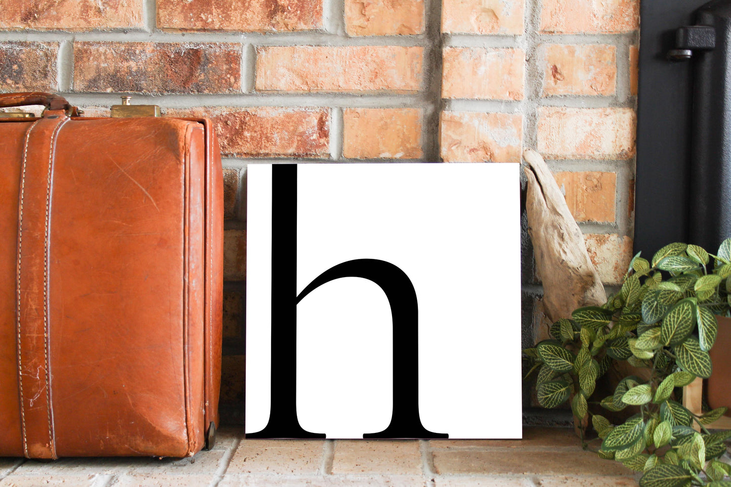 Minimal Monogram H | Wood Sign | Eaches | Min 2