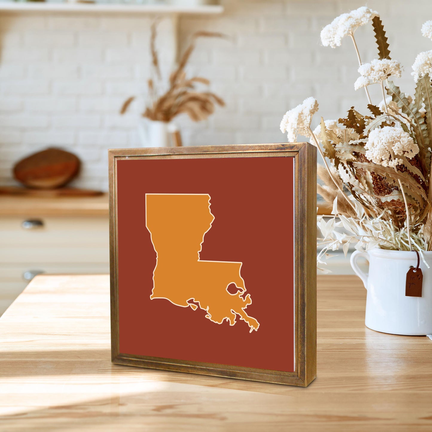 Louisiana Colorful State Shape | Wood Sign | Eaches | Min 1