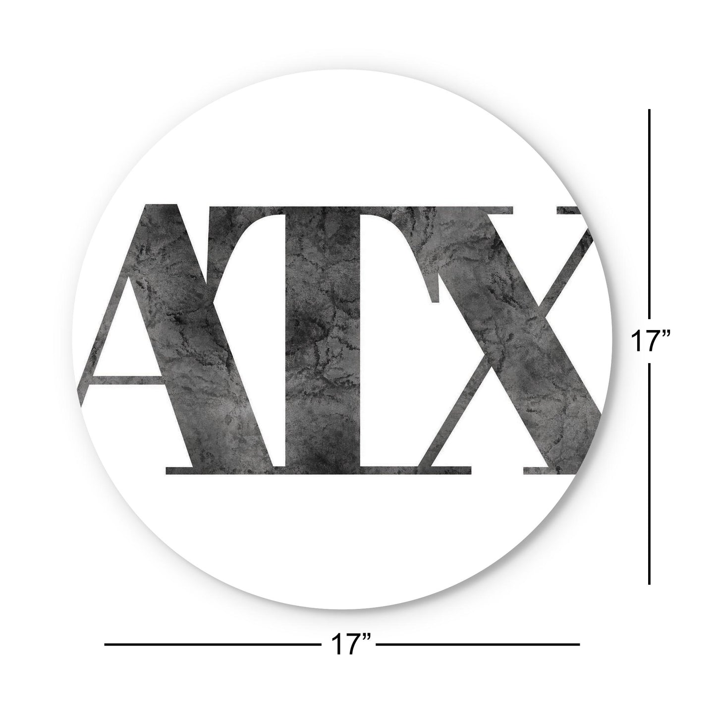 Minimalistic B&W Texas Austin White Initials | Wood Sign | Eaches | Min 1