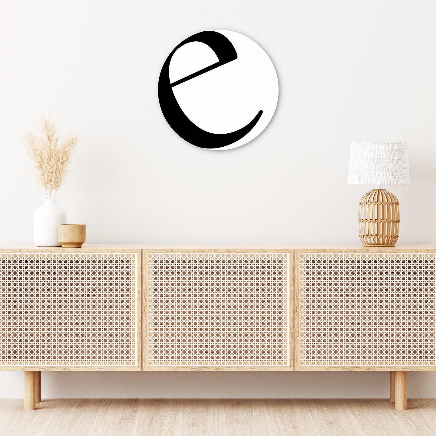 Minimalist Monogram E| Wood Sign | Eaches | Min 1