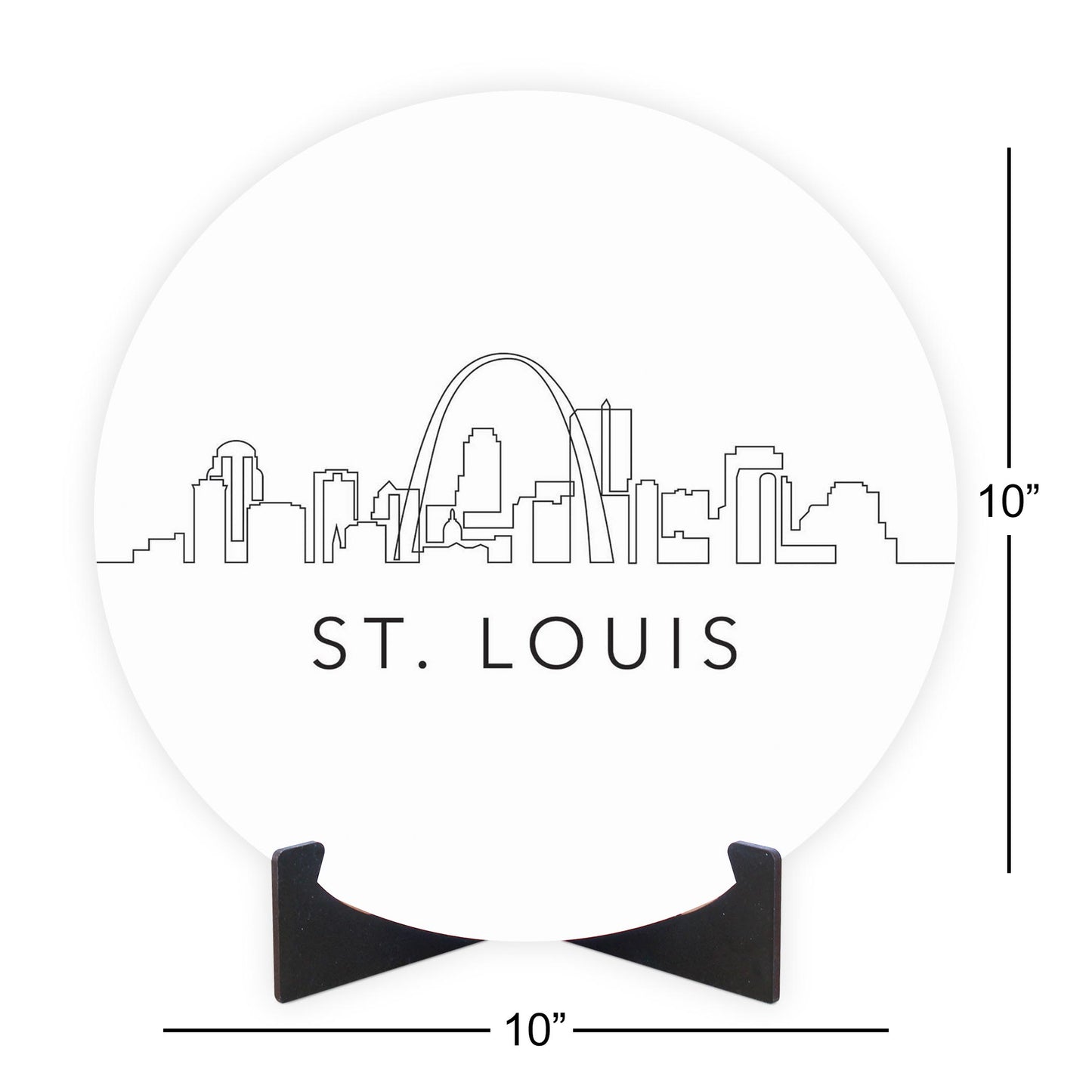 Minimalist B&W Missouri St Louis Skyline | Wood Sign | Eaches | Min 1