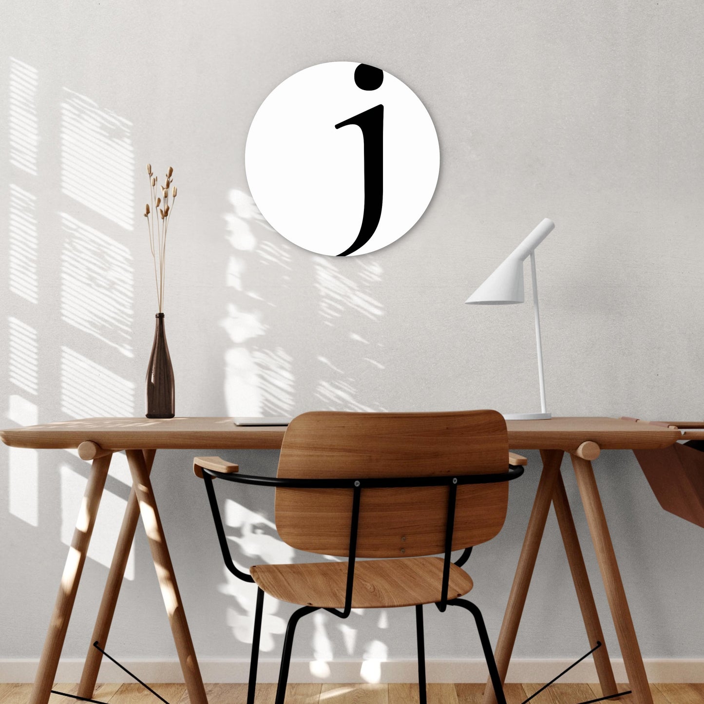 Minimalist Monogram J | Wood Sign | Eaches | Min 1