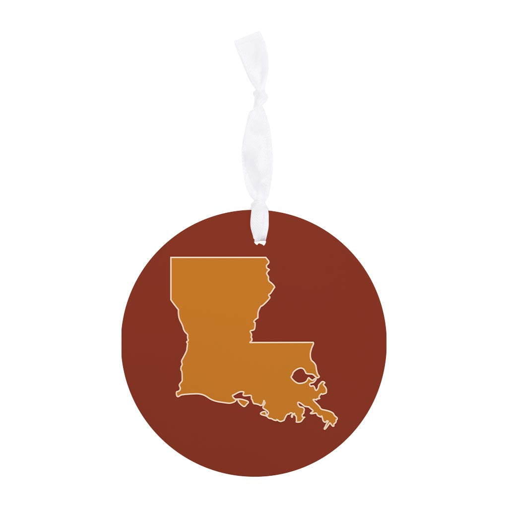 Louisiana Colorful State Shape | Wood Ornament | Eaches | Min 6