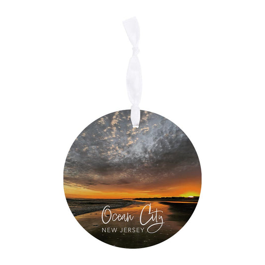 OCNJ Photo With Text | Wood Ornament | Eaches | Min 6