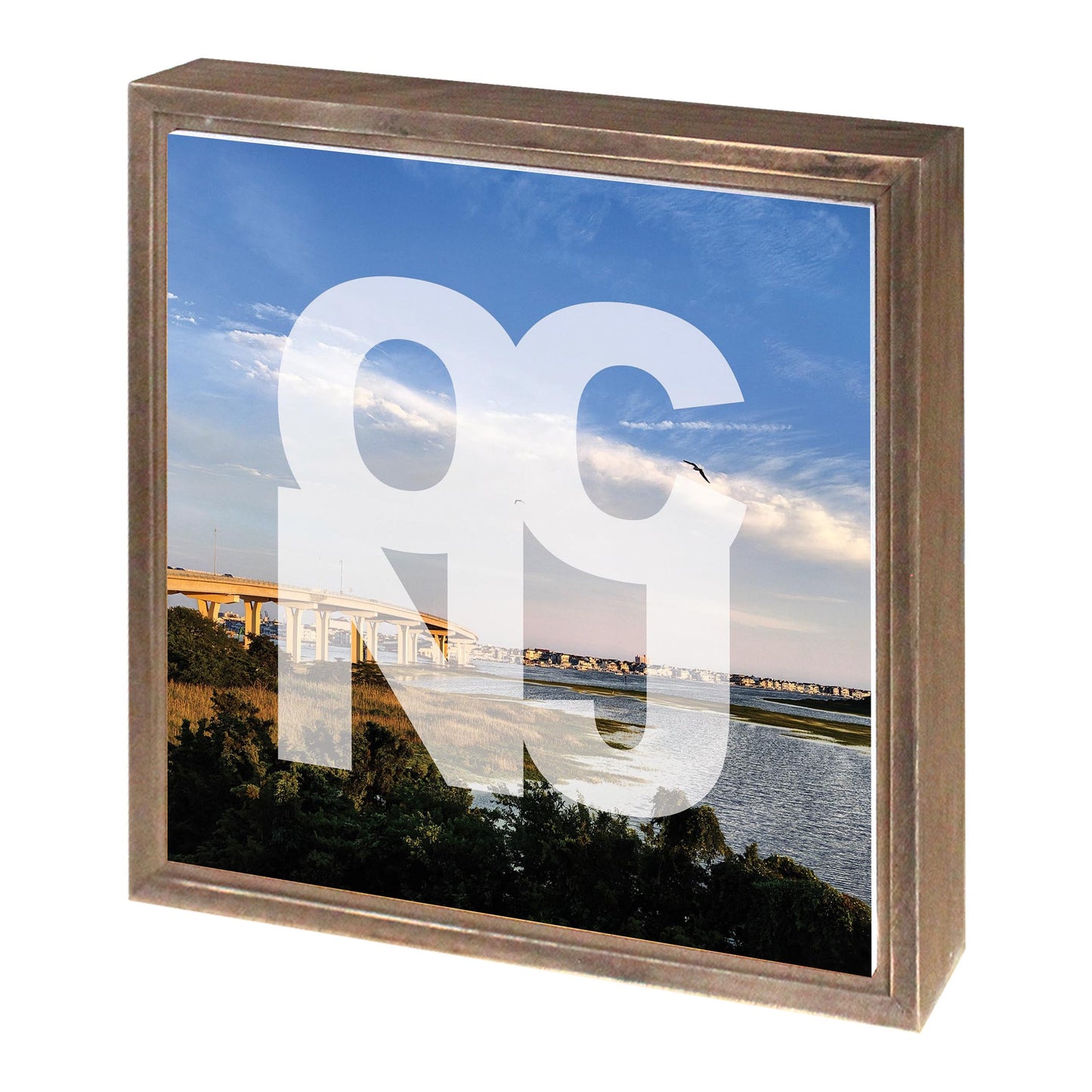 OCNJ Photo With Text | Wood Sign | Eaches | Min 1