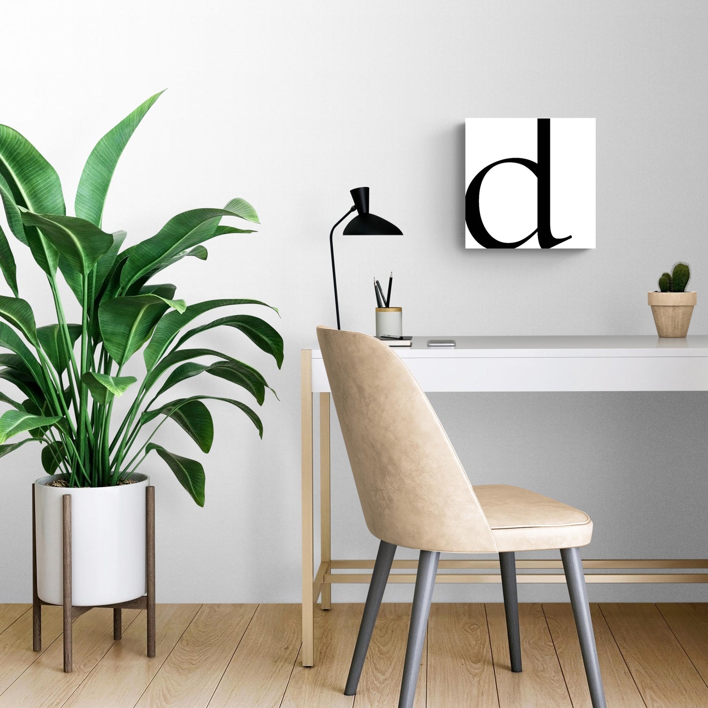 Minimal Monogram D | Wood Sign | Eaches | Min 2