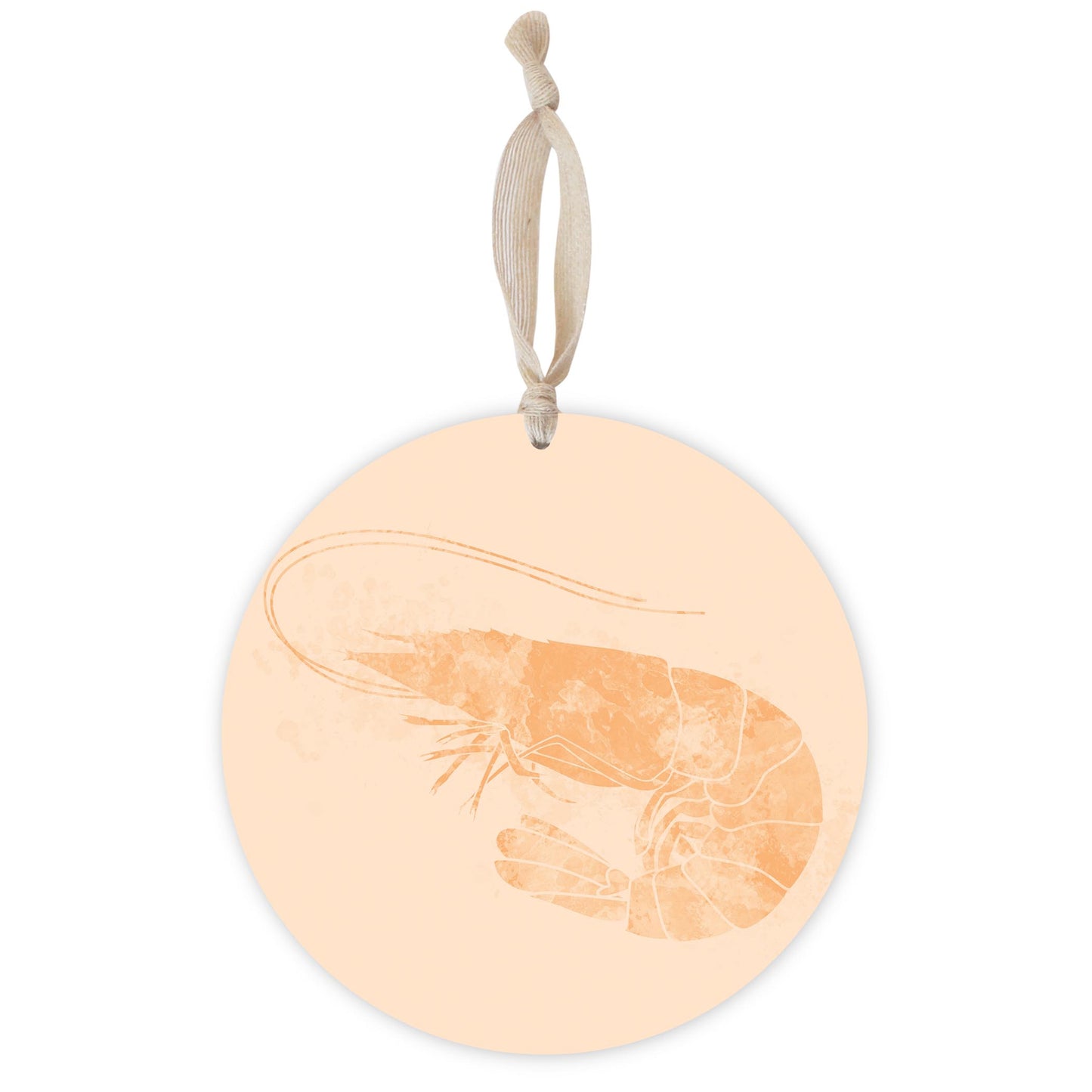 Louisiana Colorful Water Color Shrimp | Wood Ornament | Eaches | Min 1