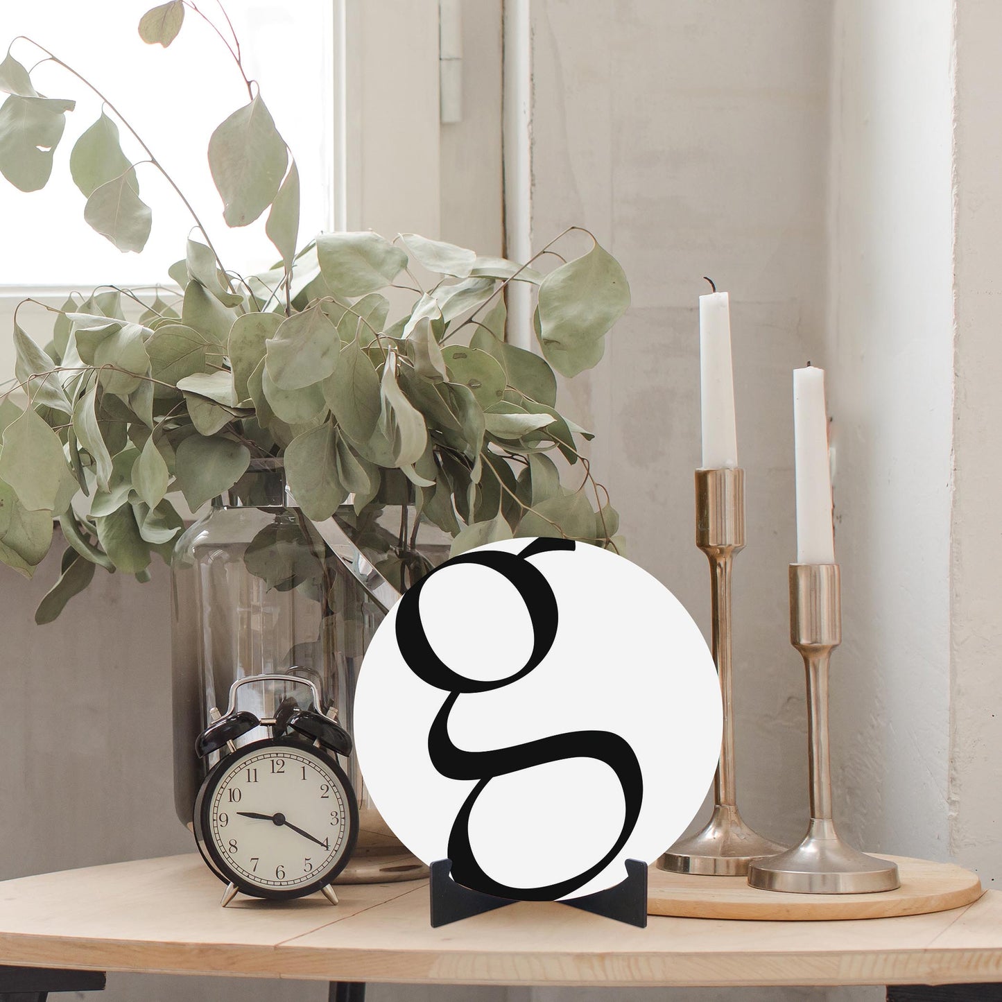 Minimalist Monogram G | Wood Sign | Eaches | Min 1