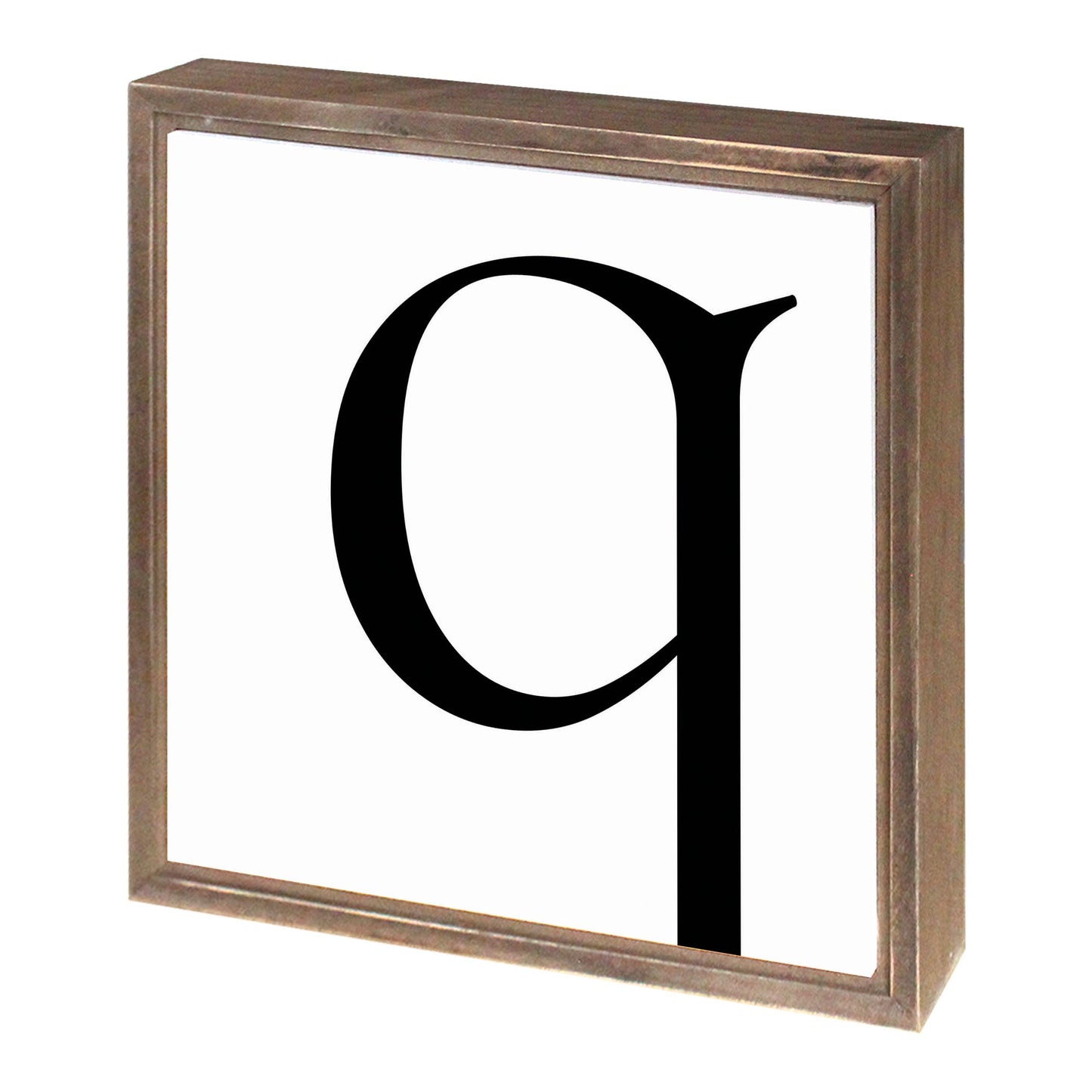 Minimalist Monogram Q | Wood Sign | Eaches | Min 1