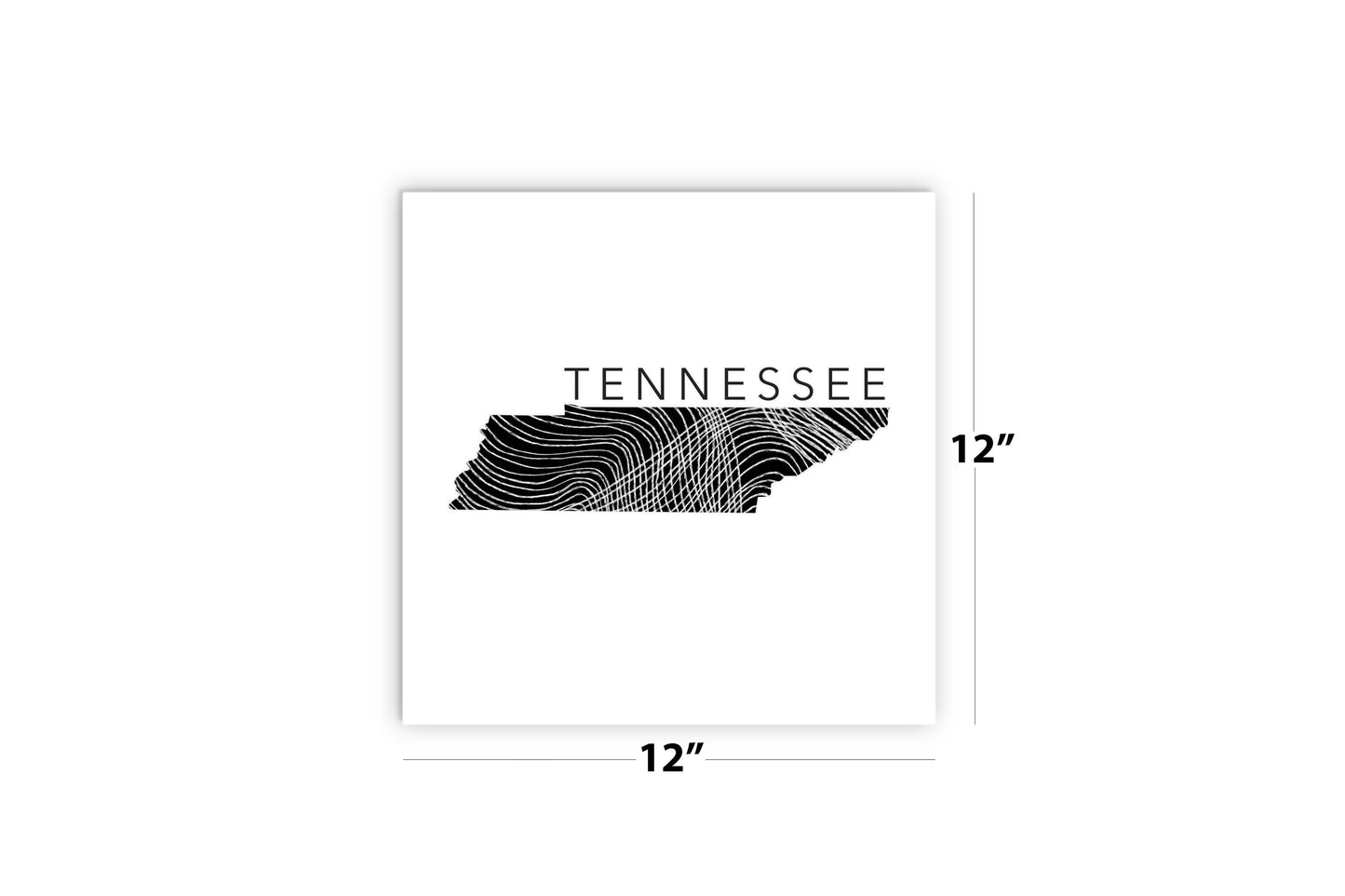 Minimalist B&W Tennessee State Name | Wood Sign | Eaches | Min 2